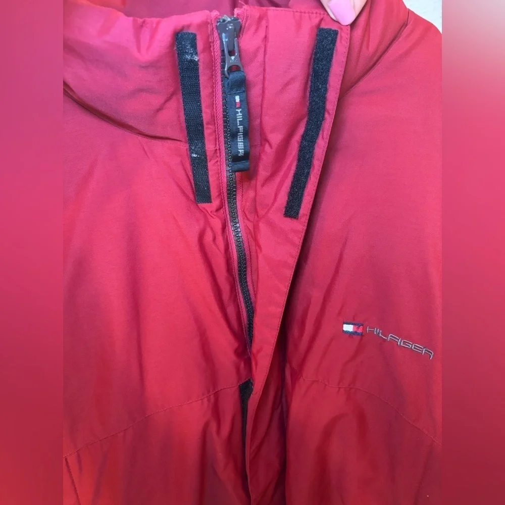 Vintage Tommy Hilfiger Red Insulated puffer Jacket
